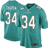 Nike Men & Women & Youth Dolphins #34 Thigpen Green Team Color Game Jersey,baseball caps,new era cap wholesale,wholesale hats